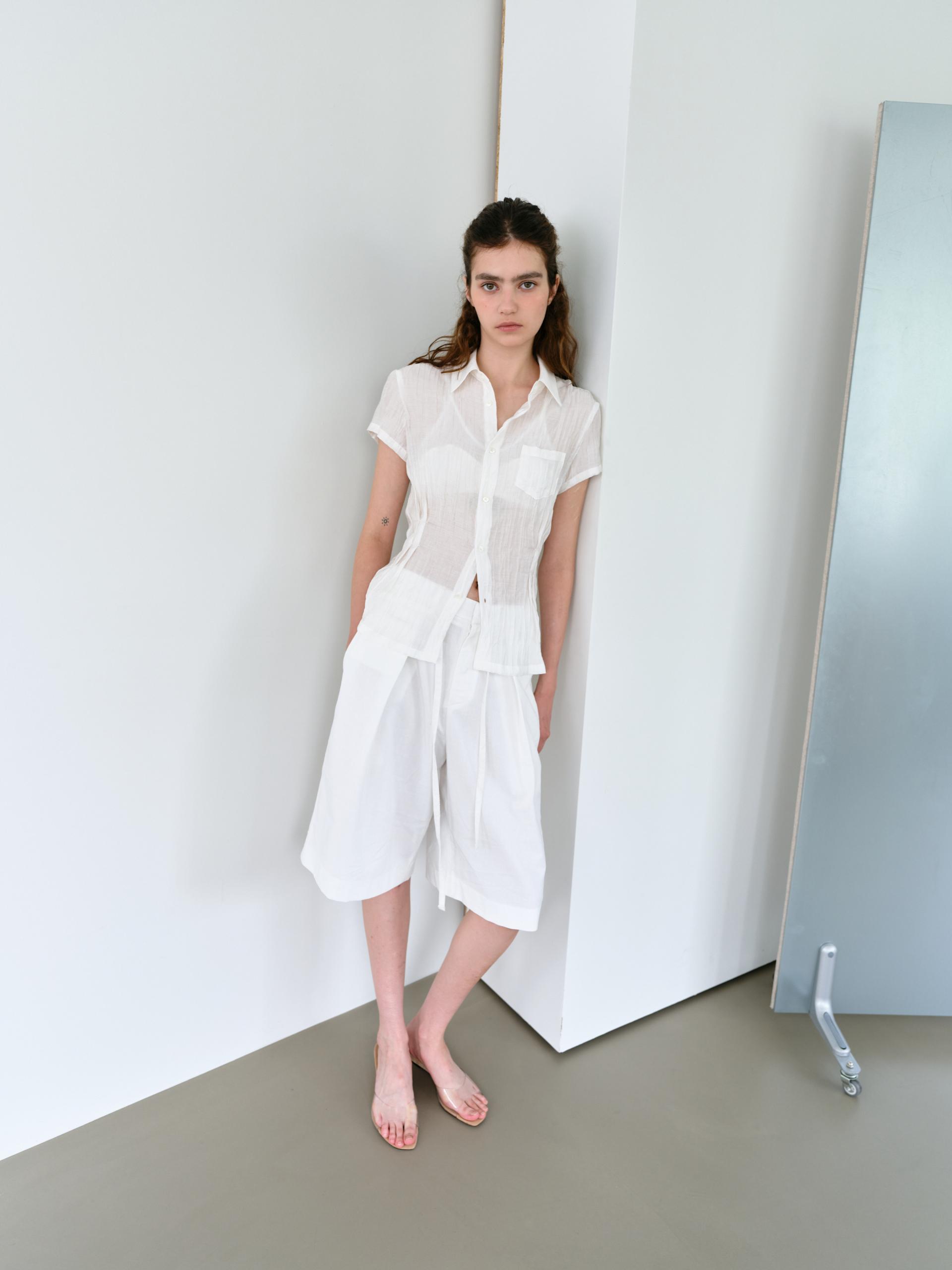 ripple half shirts (ivory)