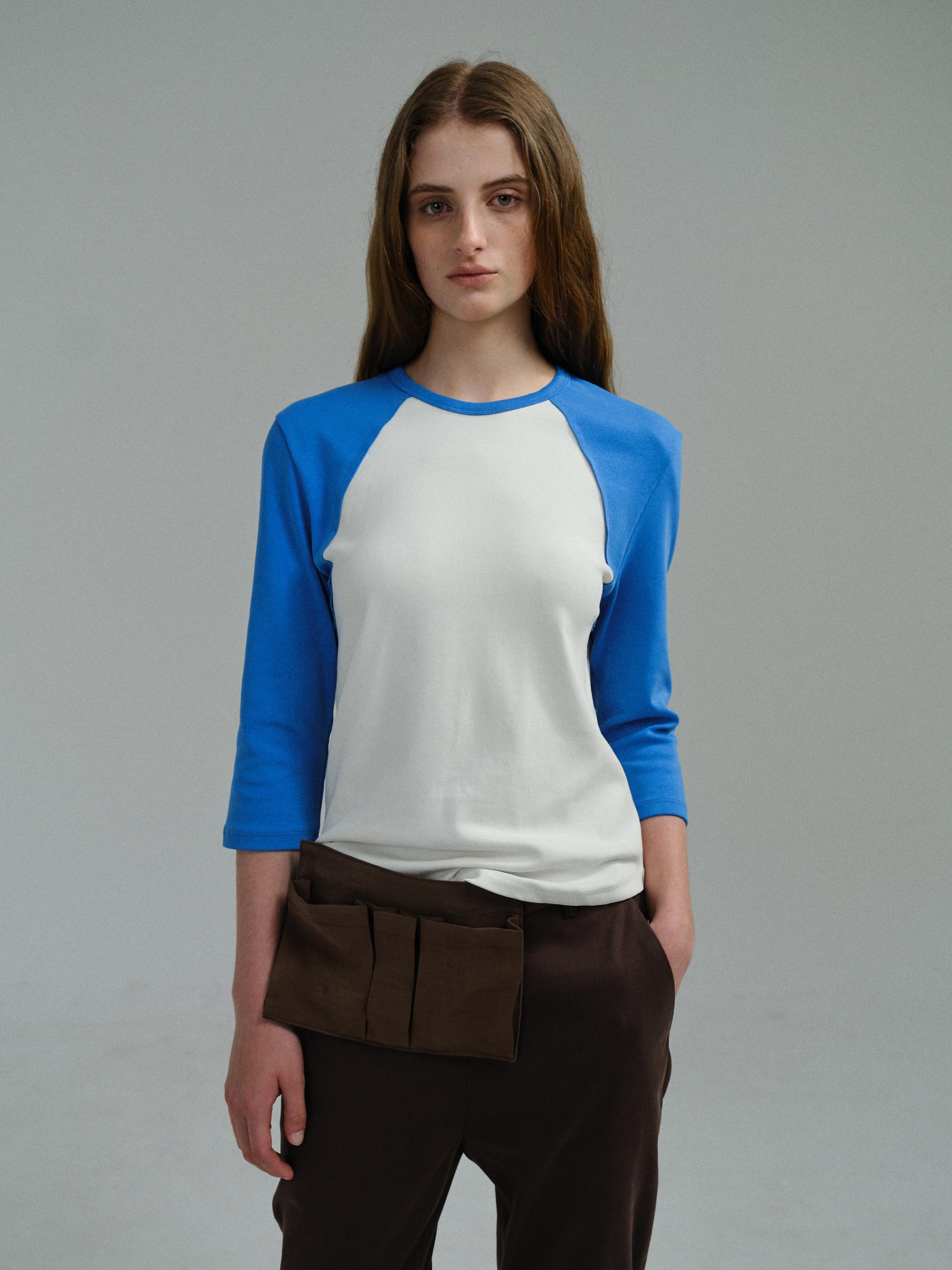 raw raglan t-shirt (blue)