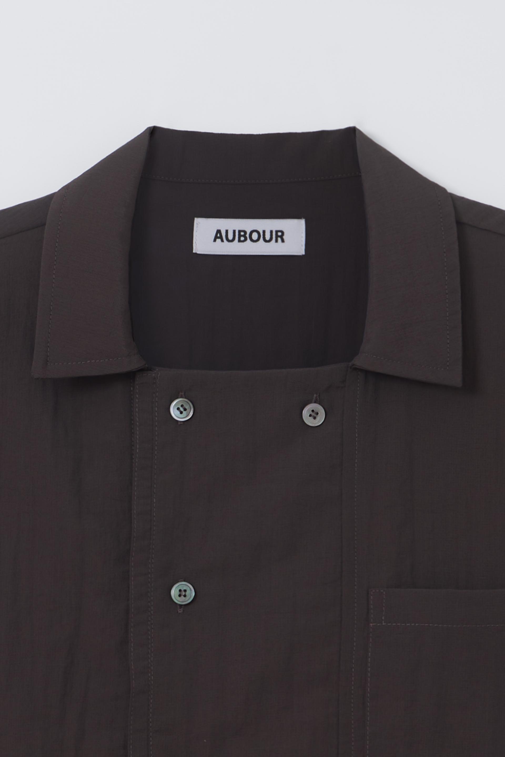 overlap half shirt (brown)