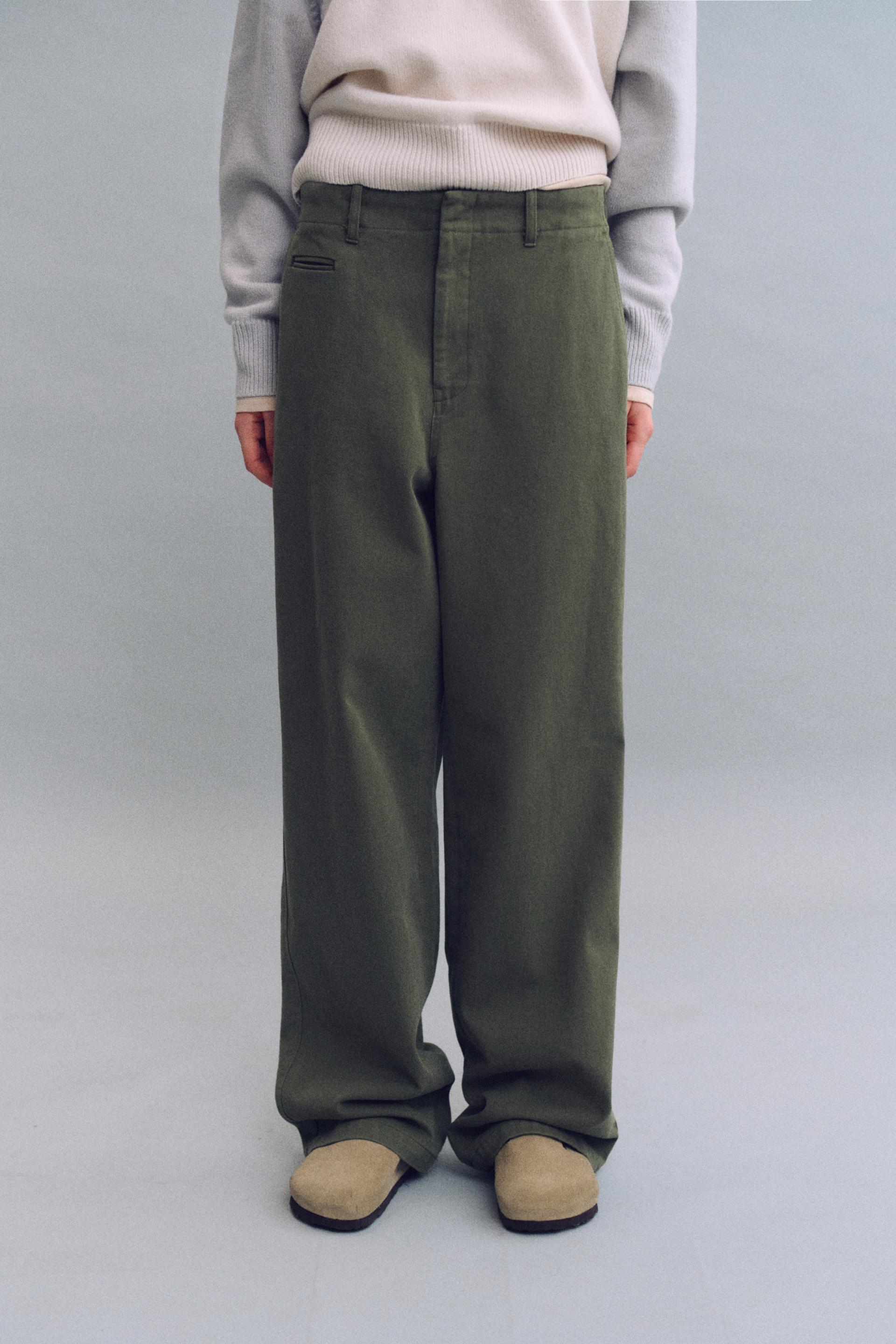 washed buckle pants (vintage khaki)