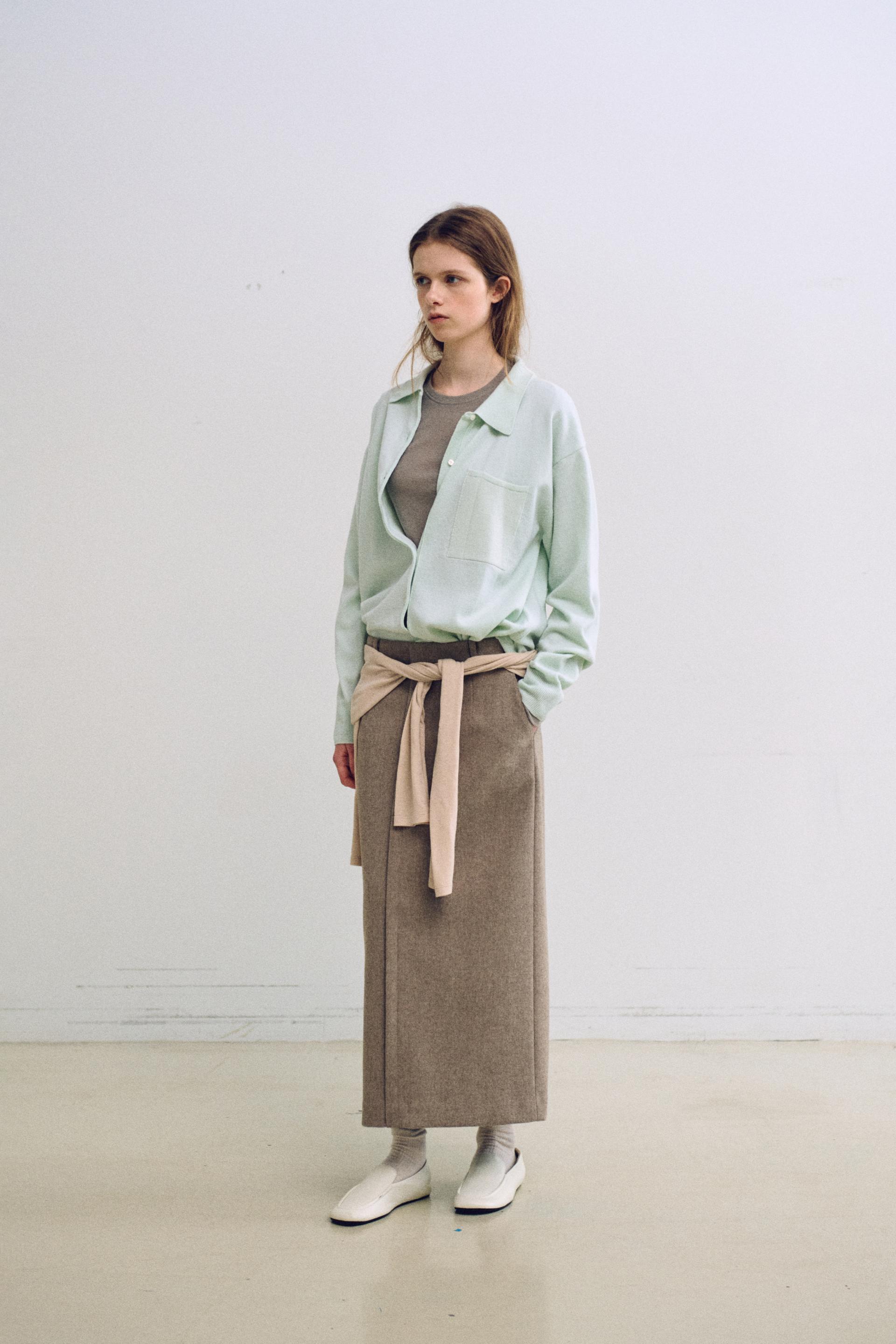 shirts pocket knit (mint)
