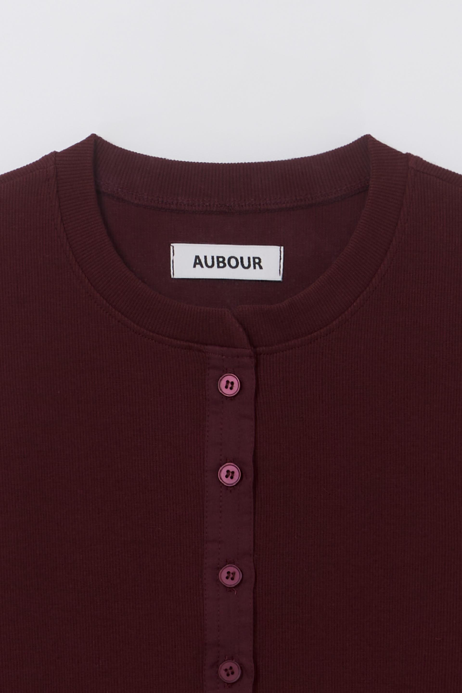 alter deep henley t-shirt (wine)