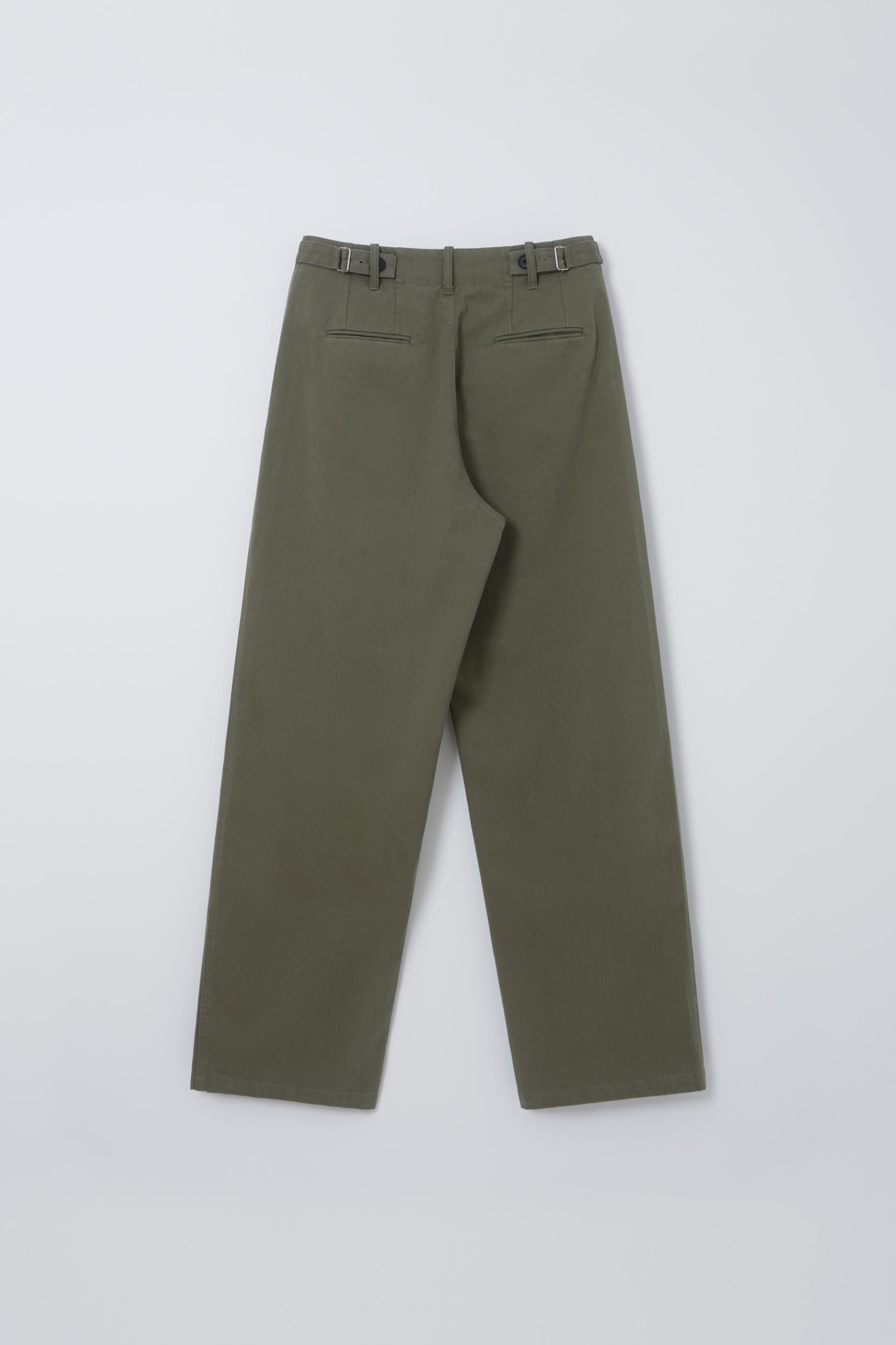 washed buckle pants (vintage khaki)