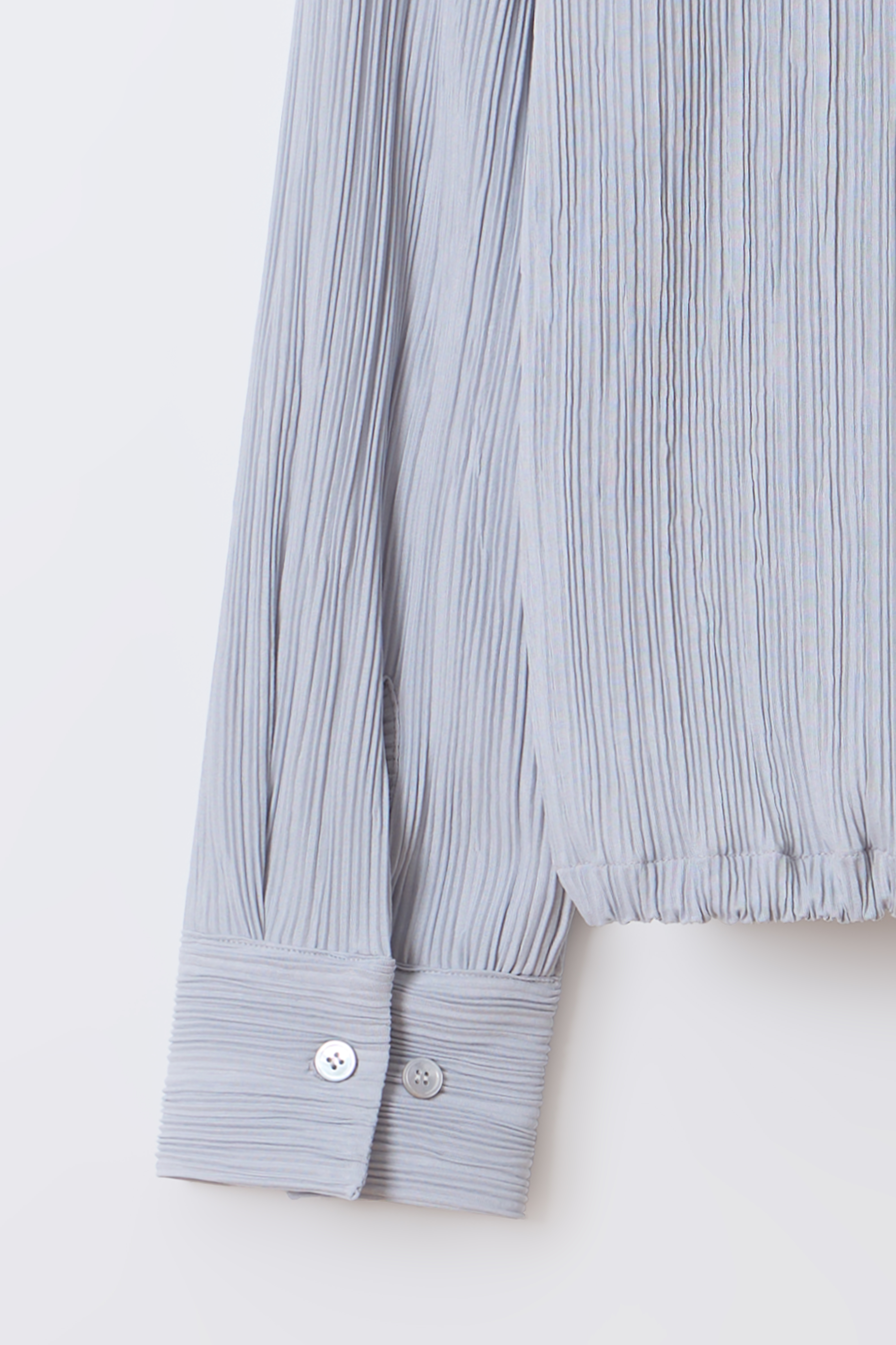 [2차 재입고] pleats string blouse (dusty sky)