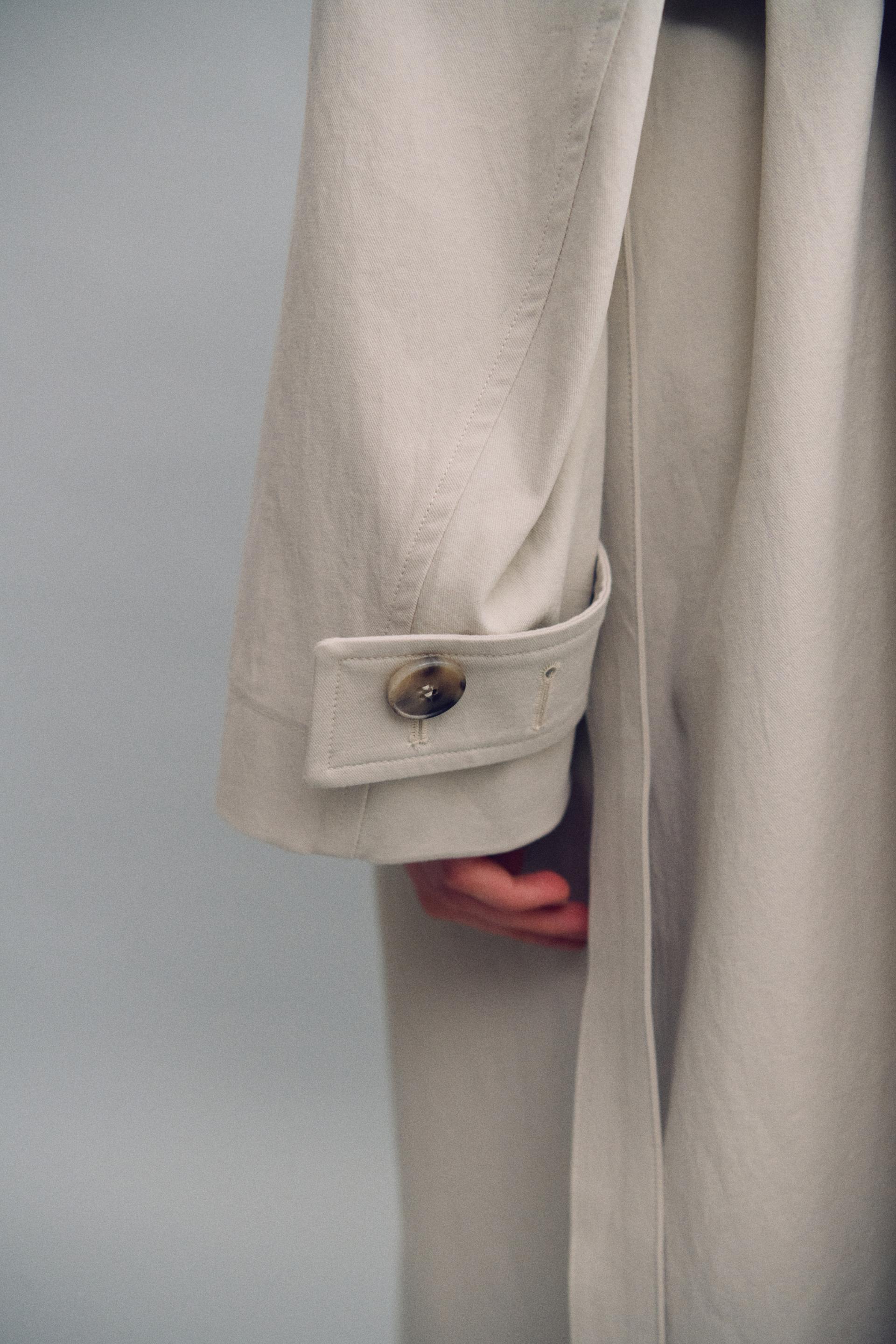 vent trench coat (ivory)