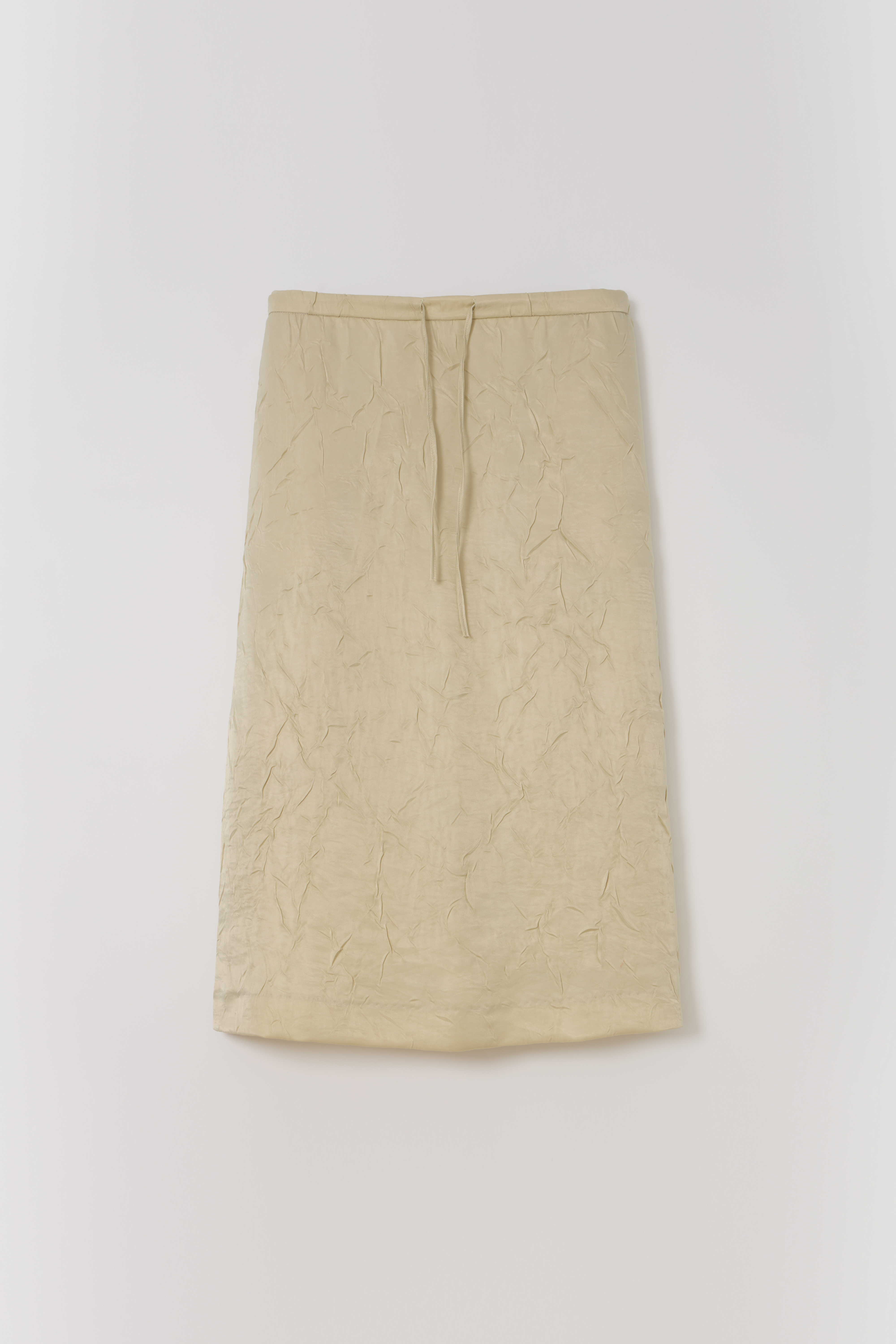 putty satin skirt (citron yellow)