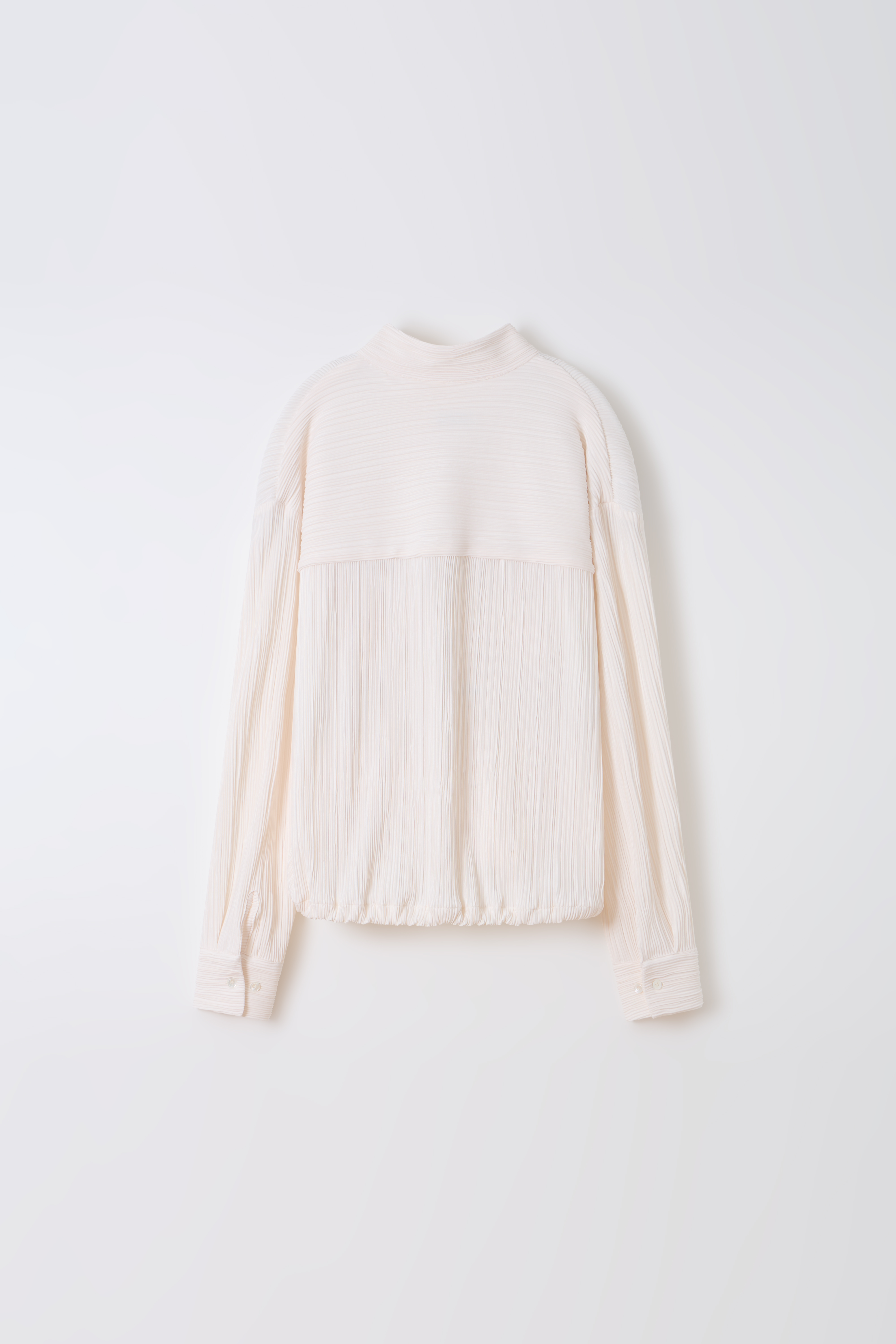 [2차 재입고] pleats string blouse (ivory)