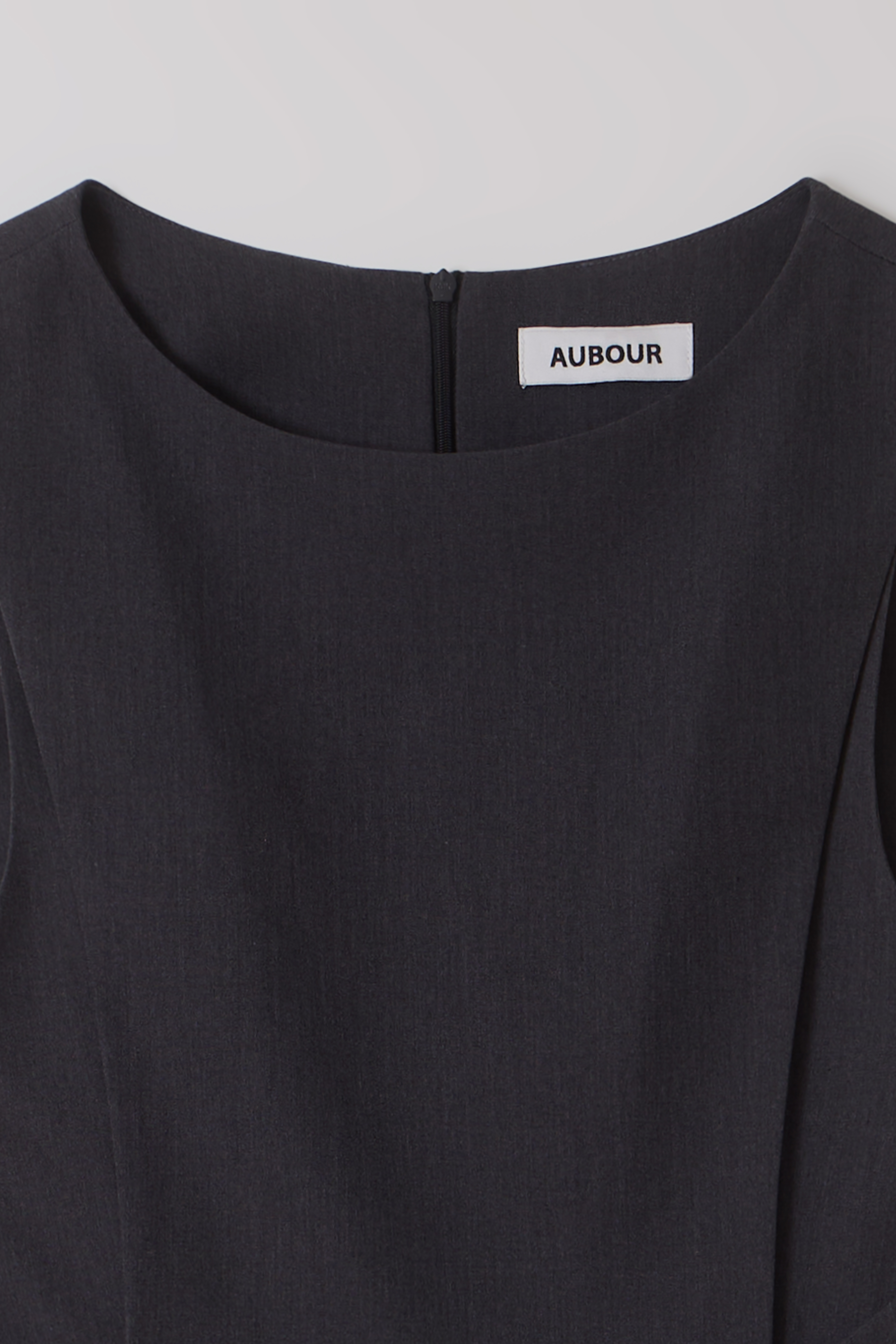wrap button dress (grey)