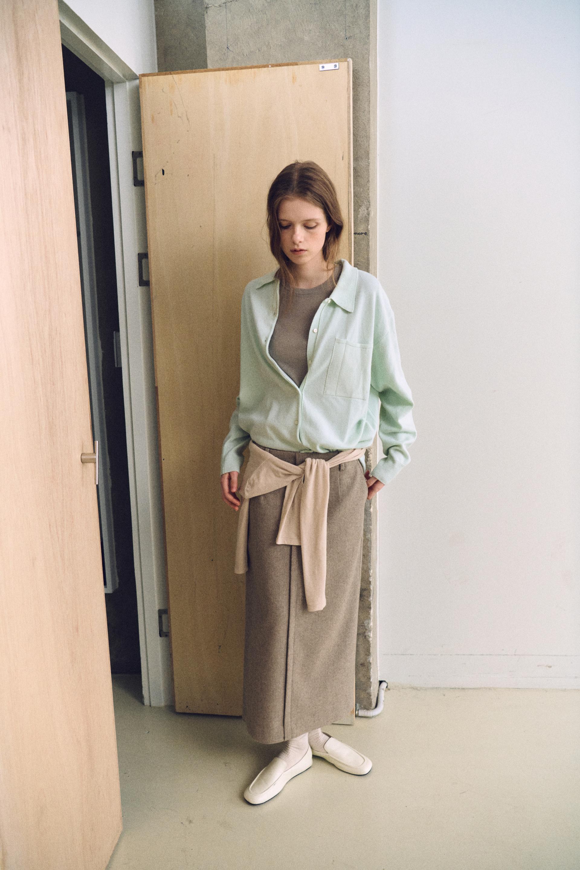 shirts pocket knit (mint)