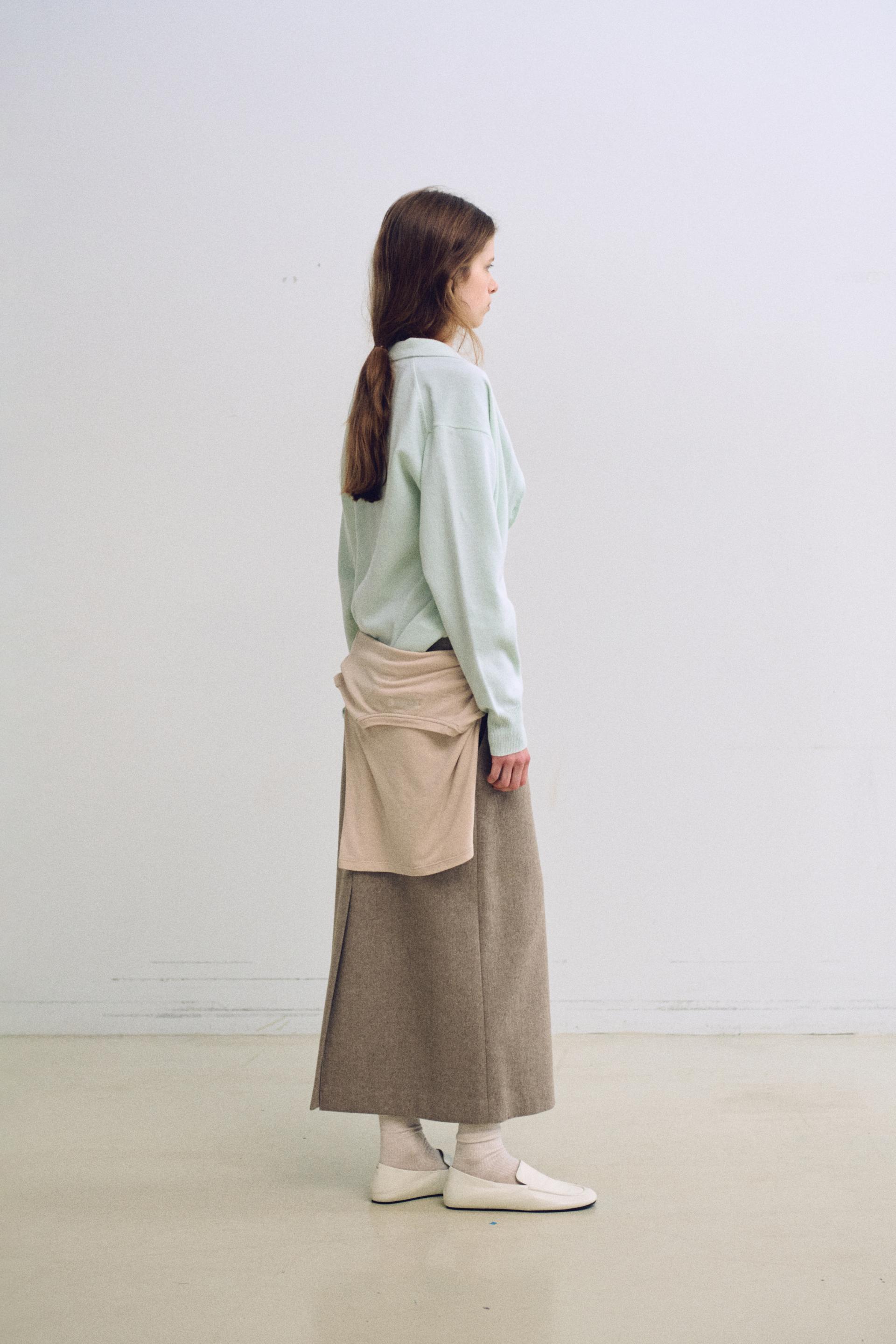 lip pencil skirt winter ver. (beige)