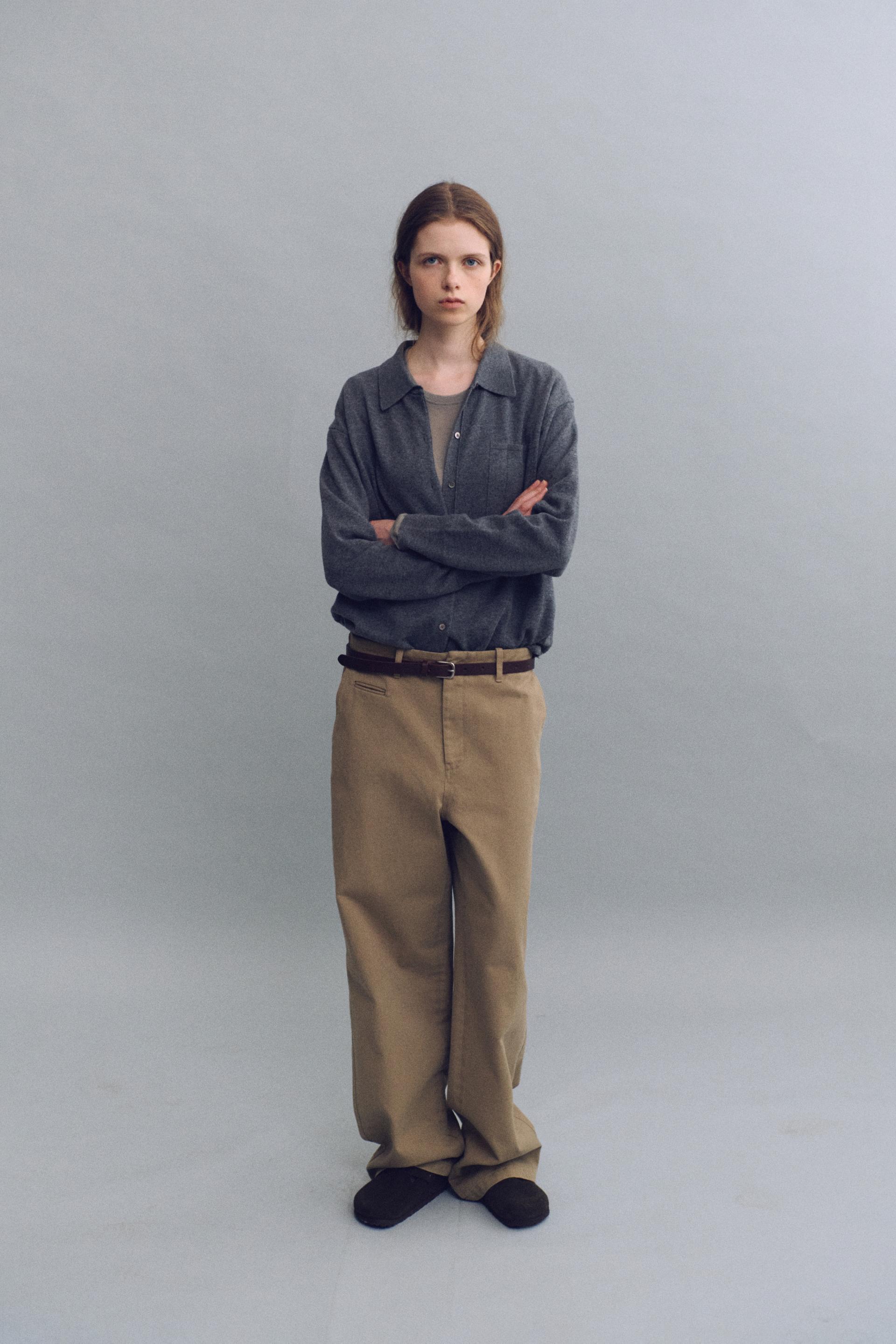 shirts pocket knit (charcoal)