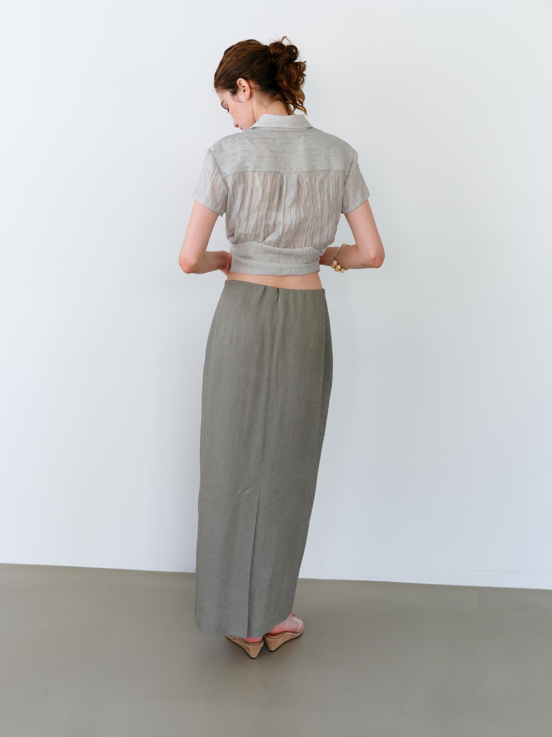 [5차 재입고] ripple half shirts (dusty mint)