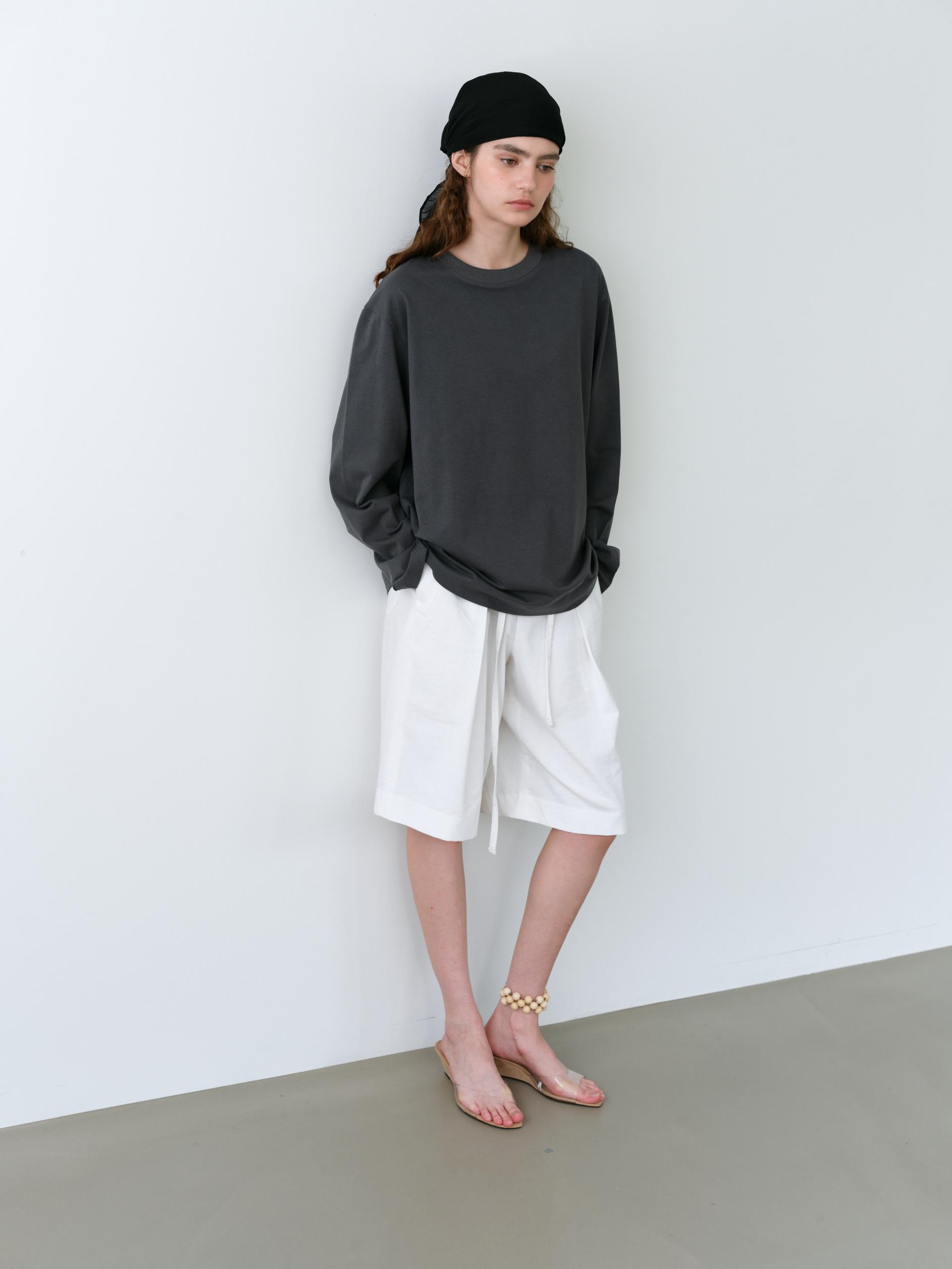 core long sleeve t-shirt (charcoal)