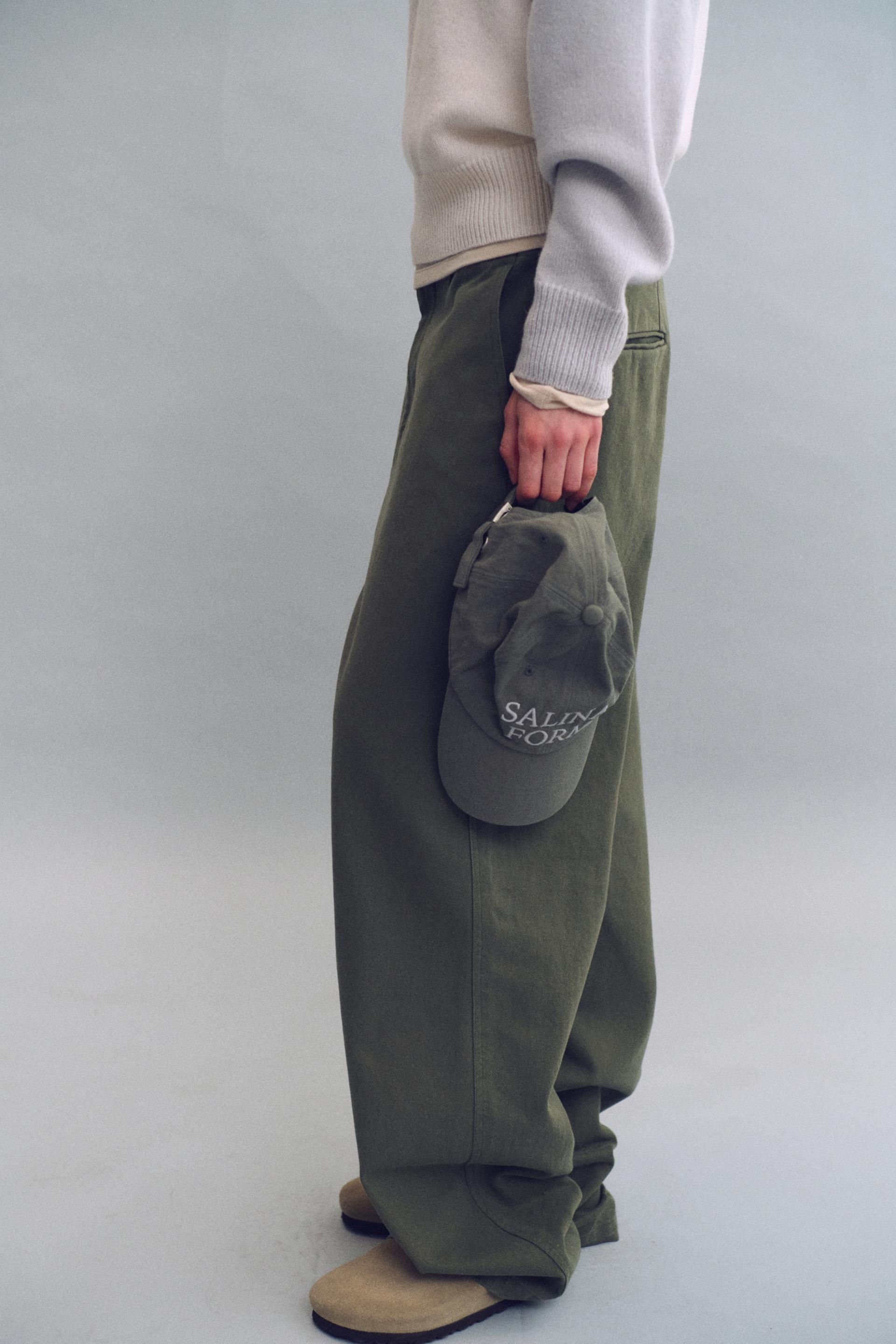 washed buckle pants (vintage khaki)