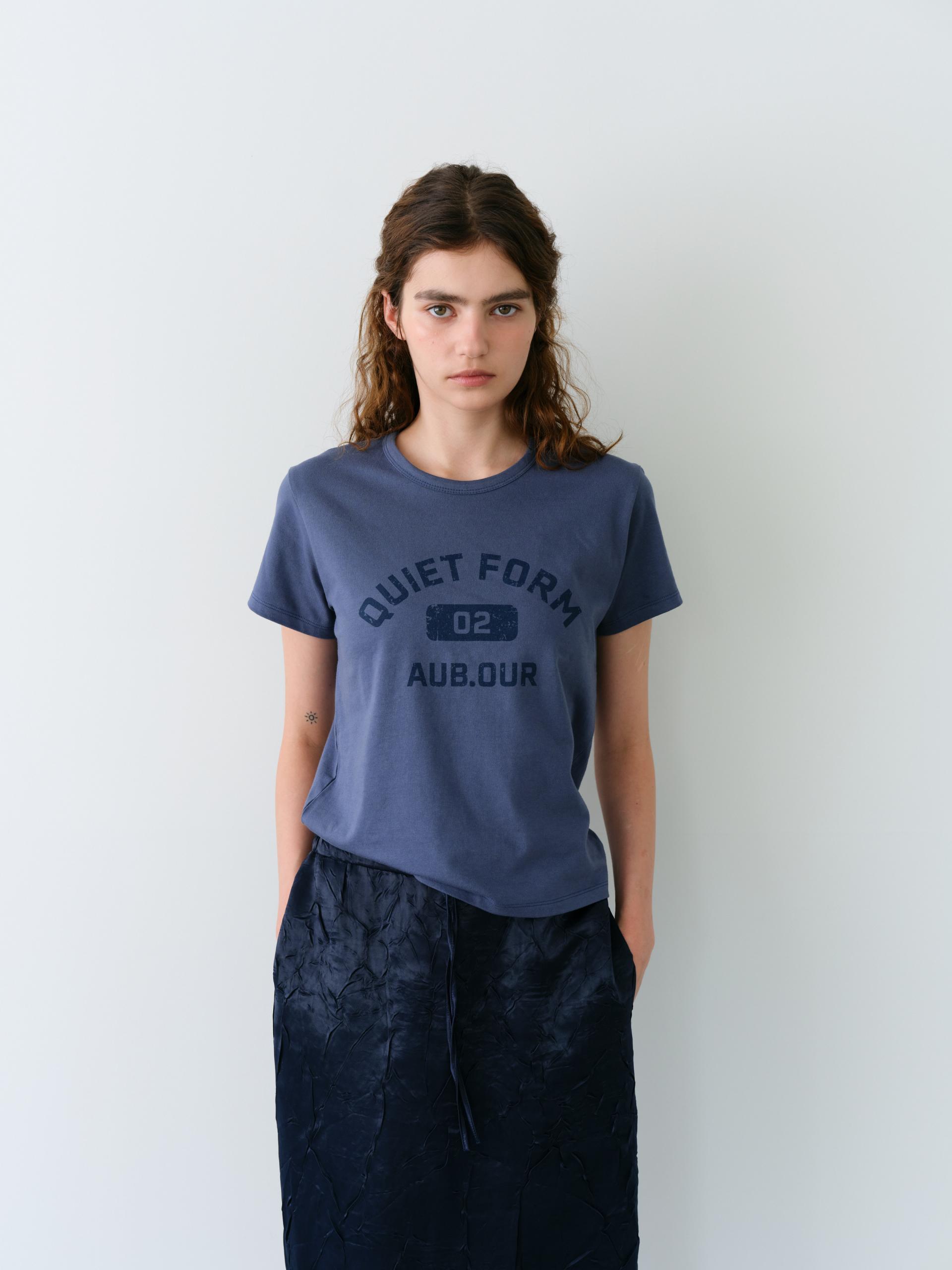 [2차 재입고] vintage form t-shirt (dusty blue)