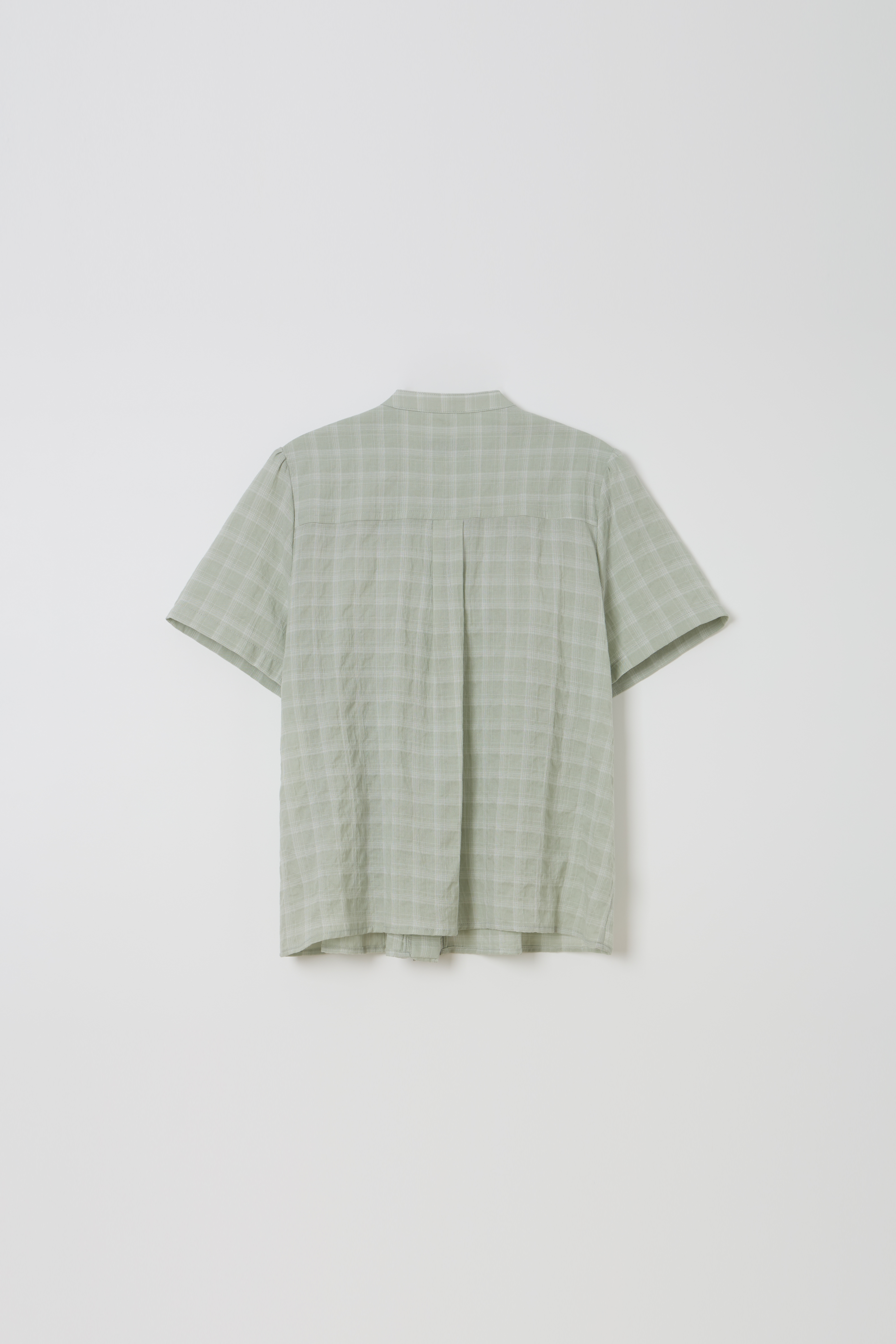 [2차 재입고] lace cap blouse (mint check)