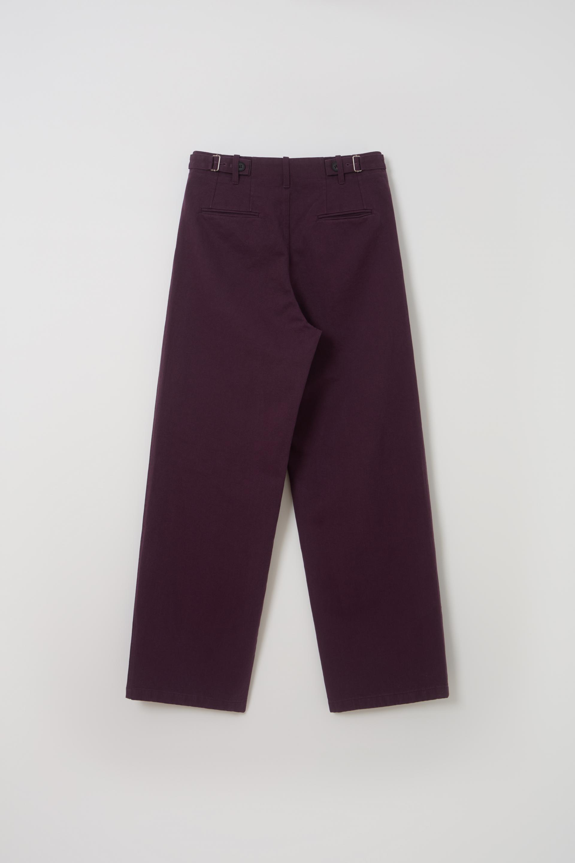 washed buckle pants (vintage purple)