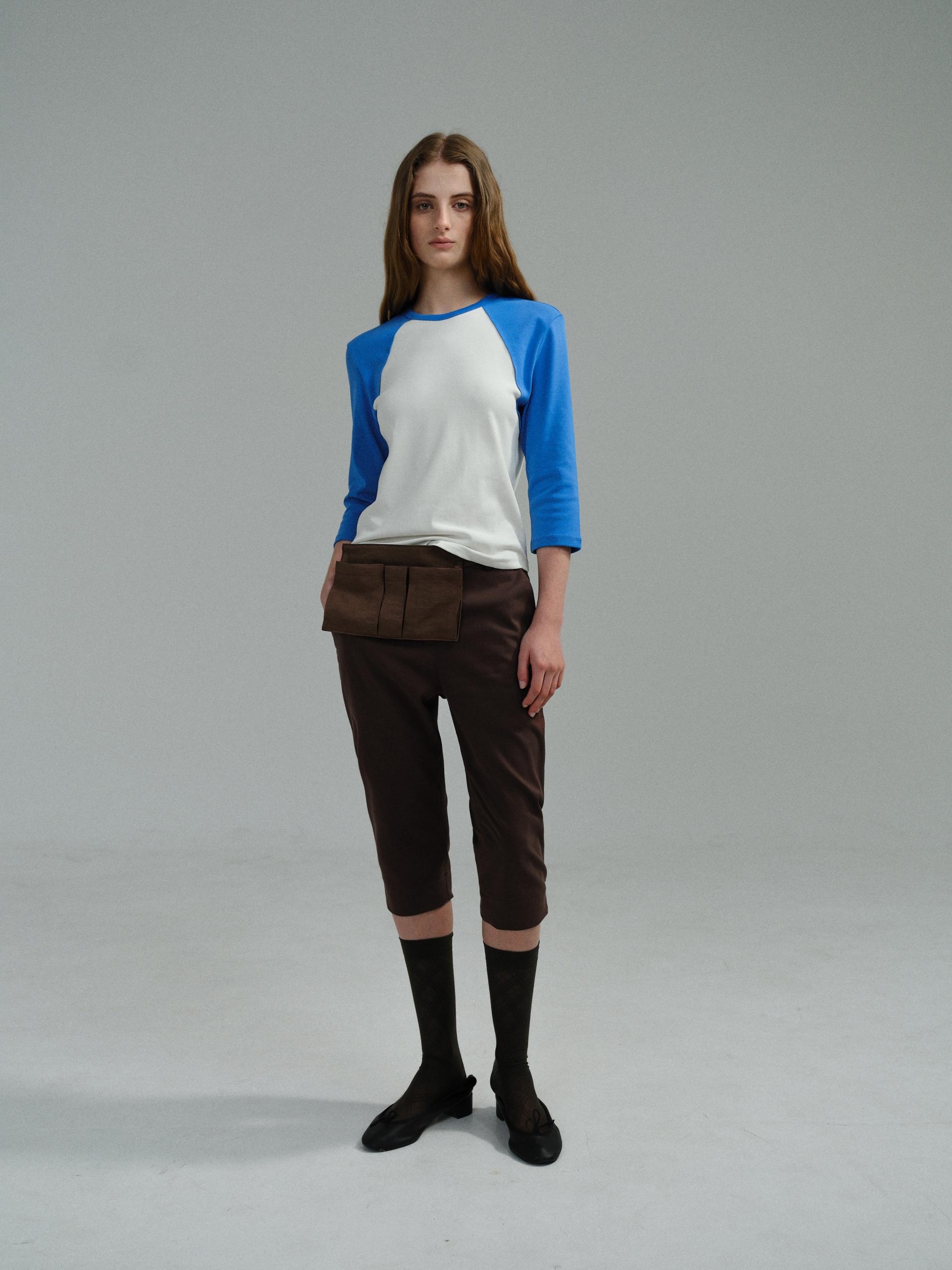 raw raglan t-shirt (blue)