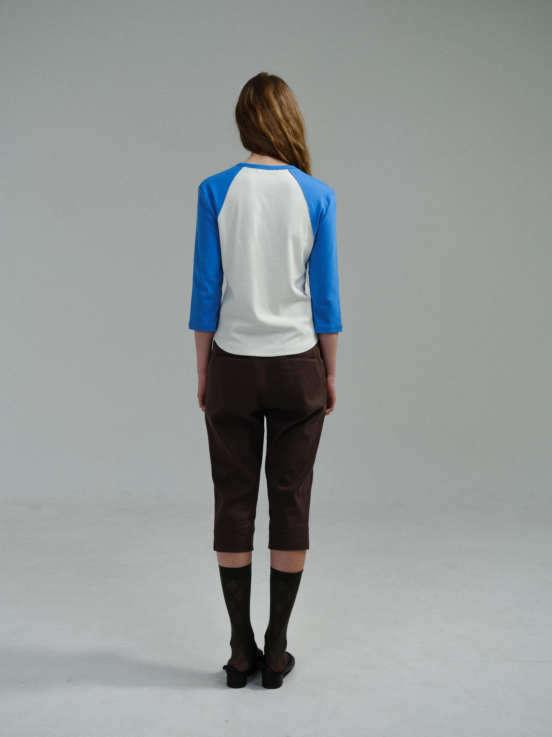 raw raglan t-shirt (blue)