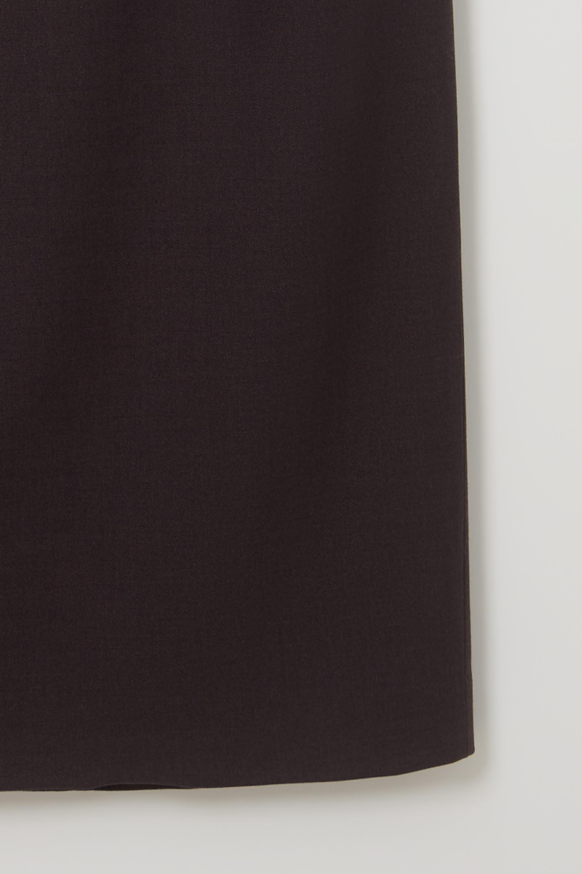 tuck maxi wool skirt (charcoal)