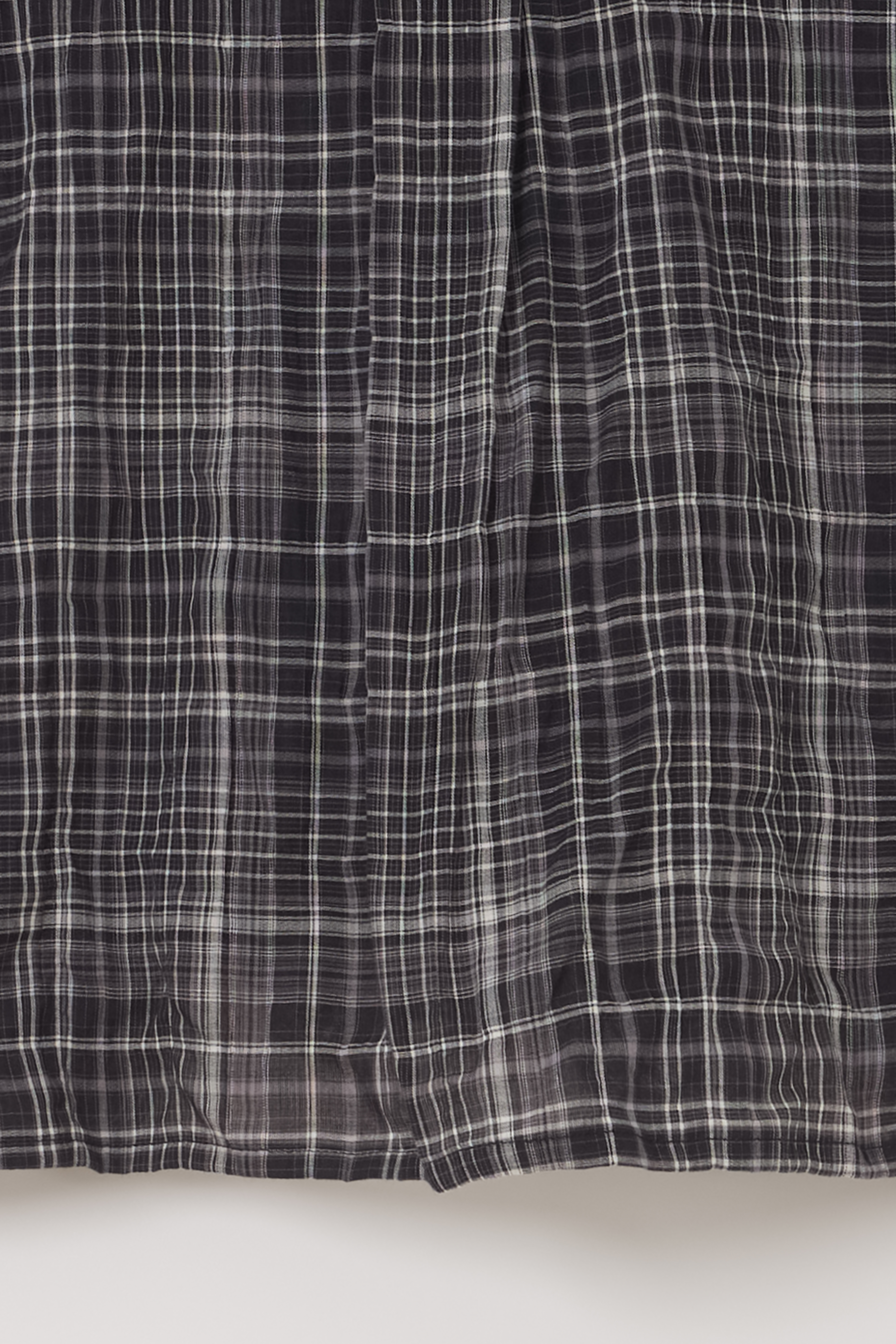 [2차 재입고] lace cap blouse (black check)