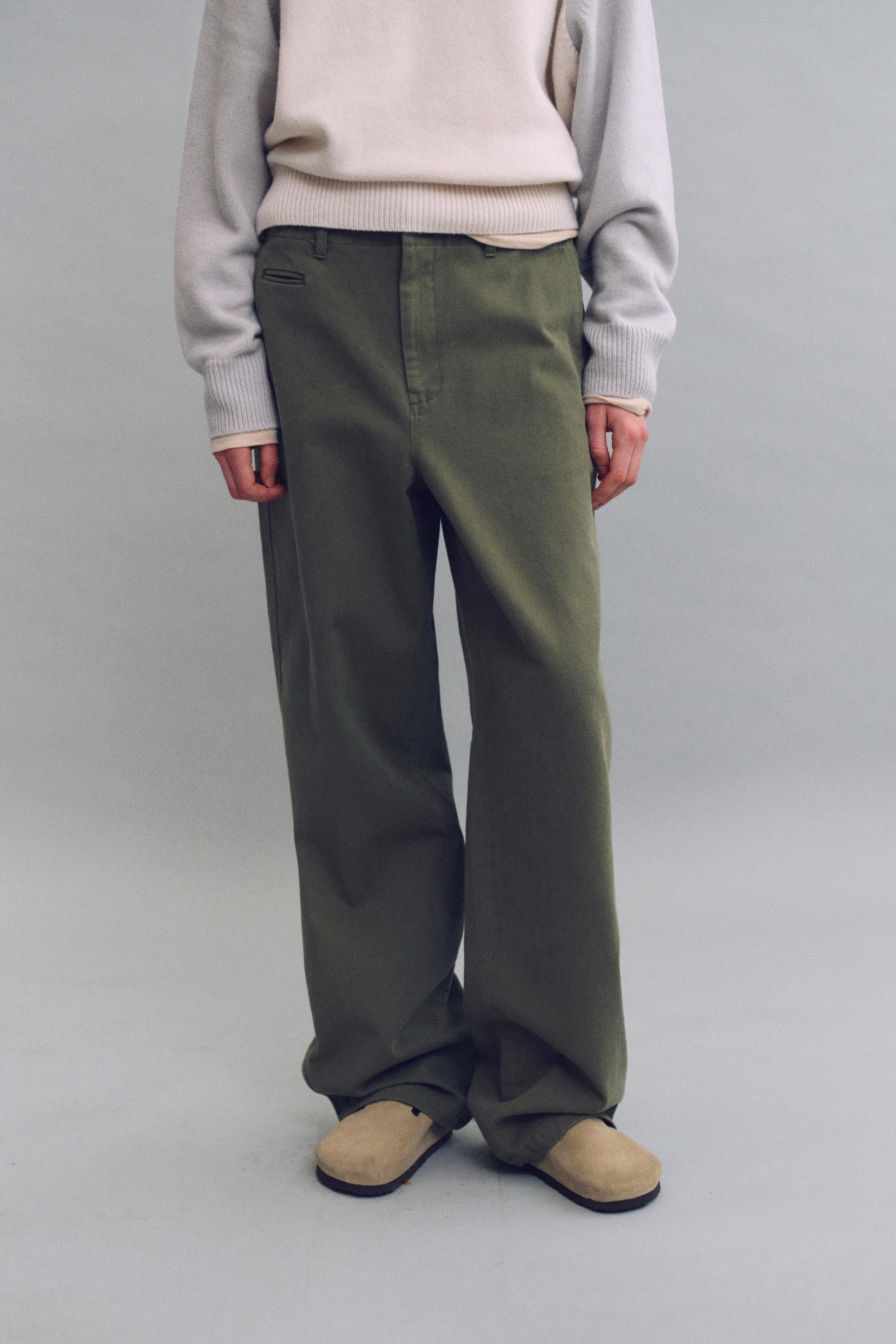washed buckle pants (vintage khaki)