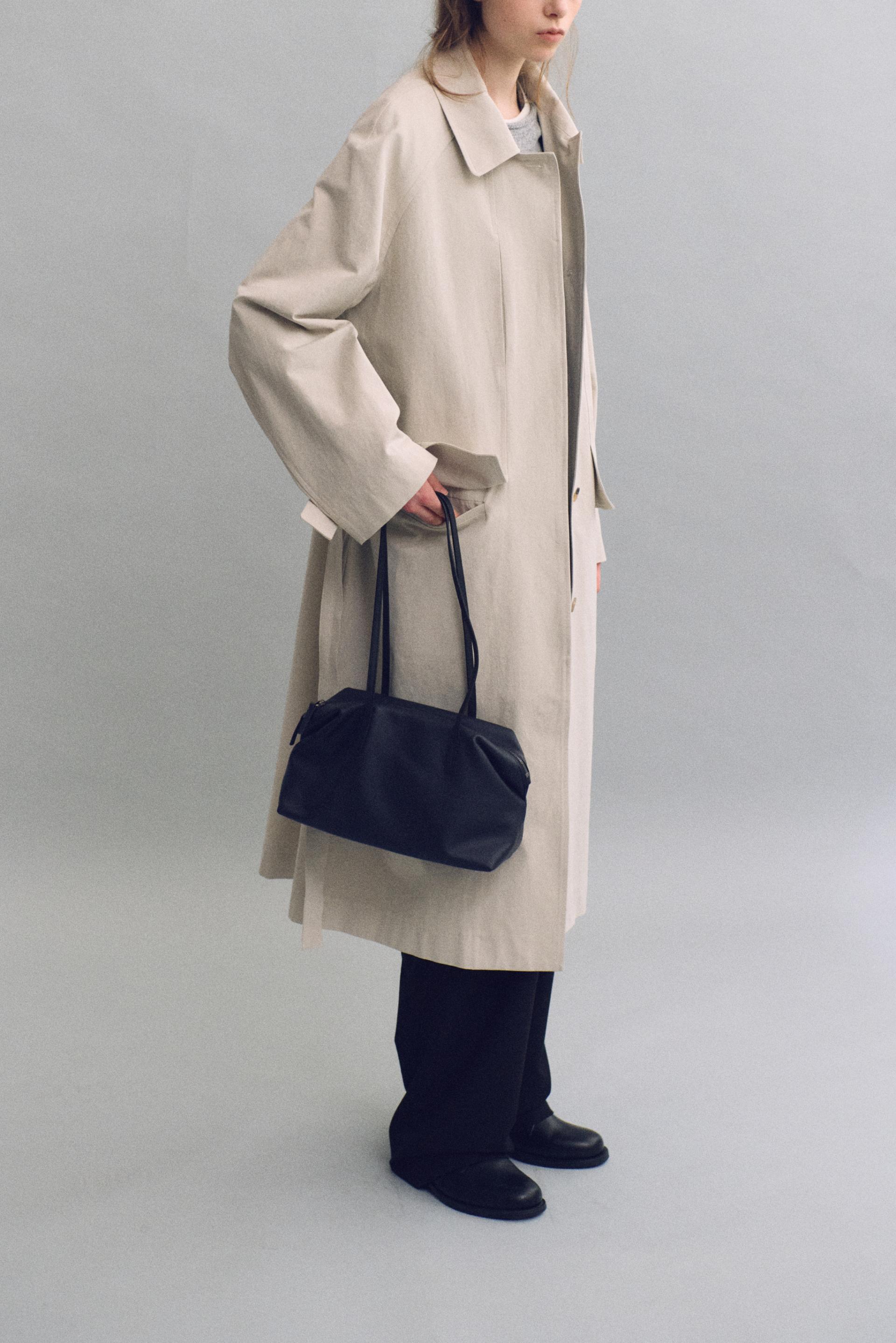 vent trench coat (ivory)