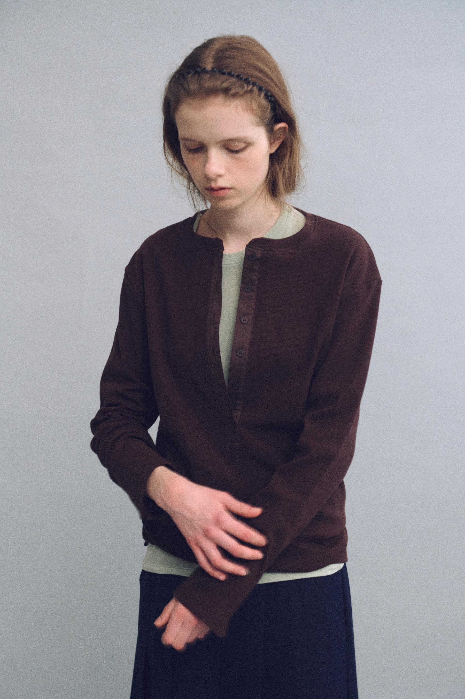 bare long sleeve wool tee (5 colors)