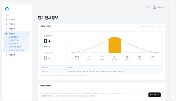단기 연체정보
