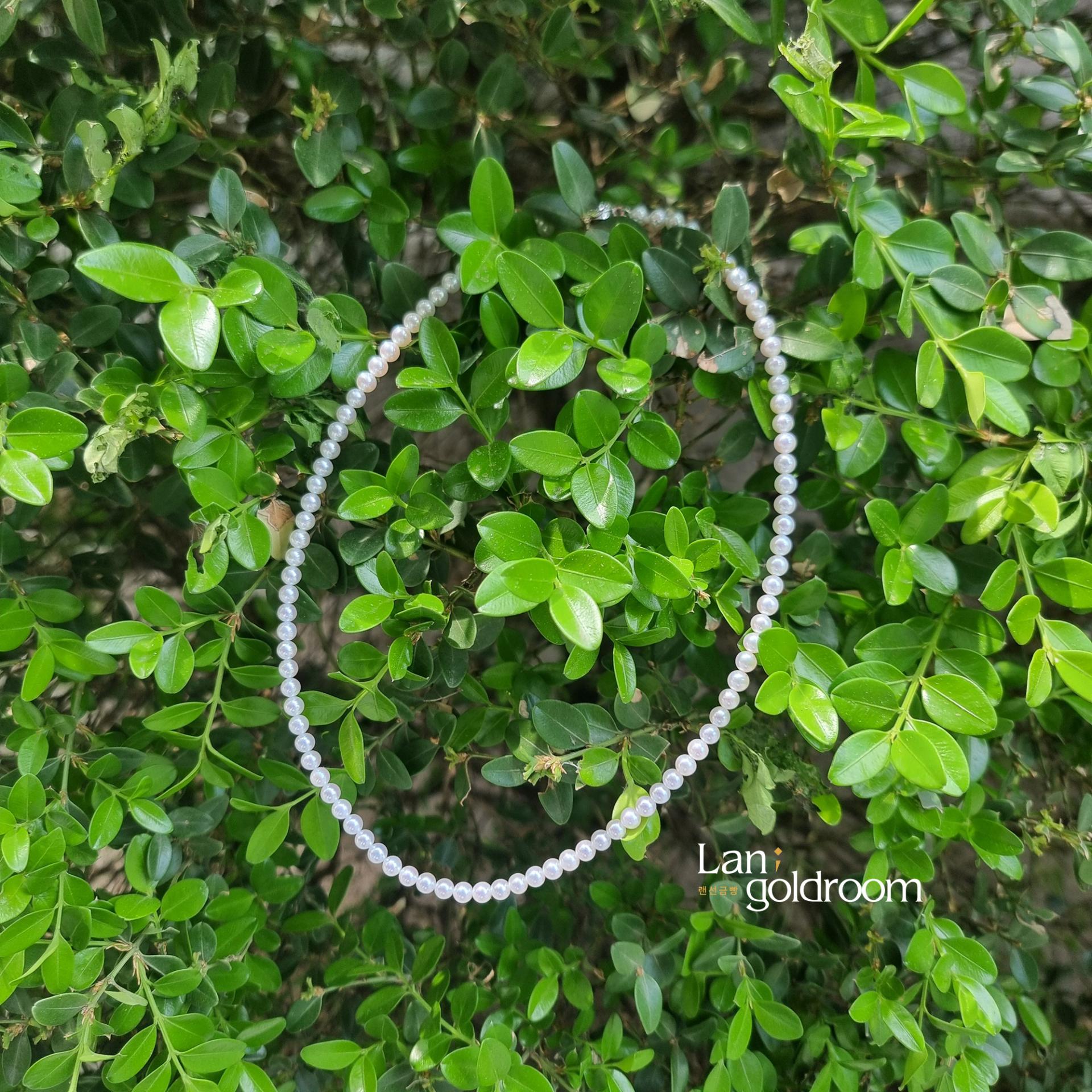 고품질!!⭐️담수진주 4-4.5mm 고품질 비드 목걸이