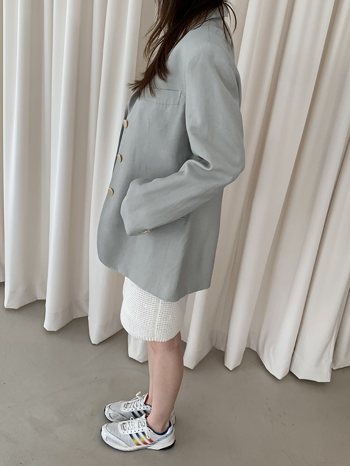 90's "Giorgio Armani" Three buttons wool x silk Jacket 복제