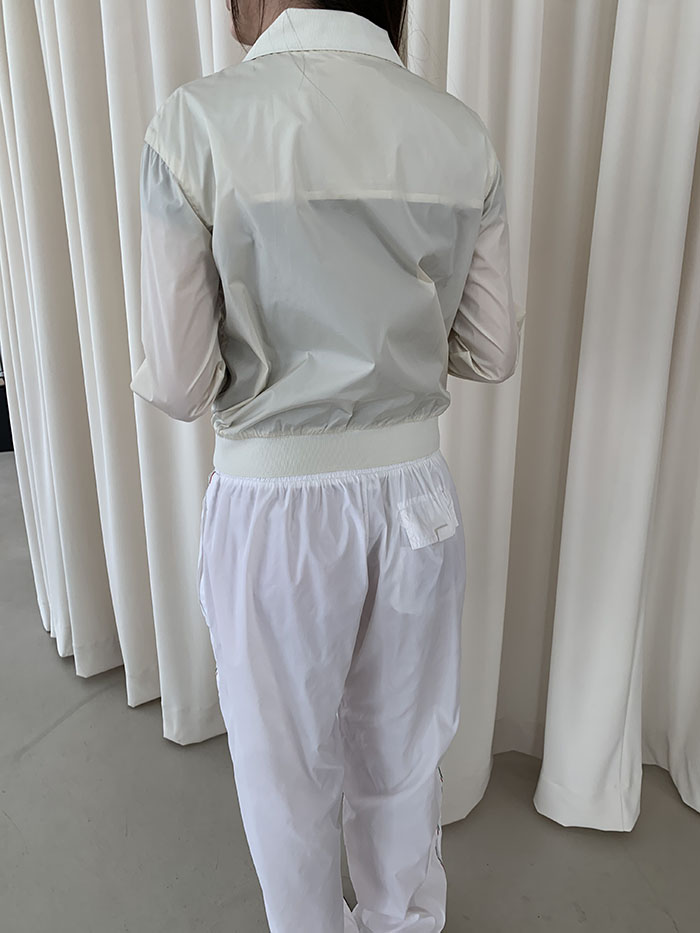 's "PRADA" nylon zip up Jacket
