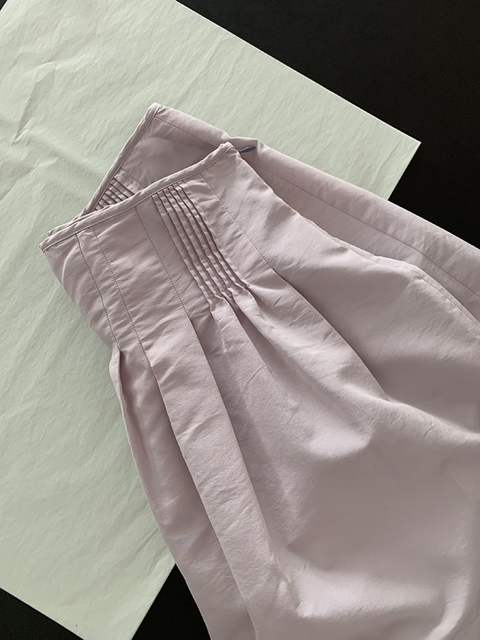 00's "Prada" cotton Button Skirt 복제