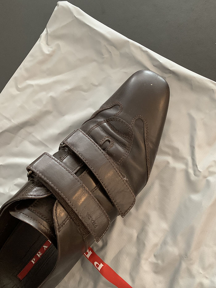 00's "PRADA" Leather Shoes 복제