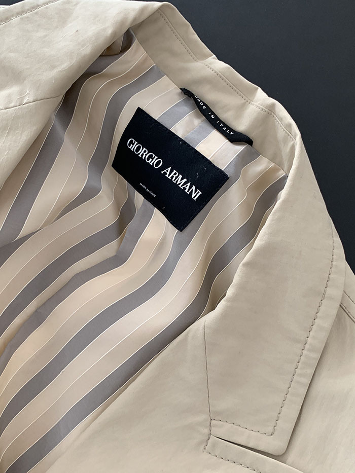 00's "Giorgio Armani" cotton Jacket 복제
