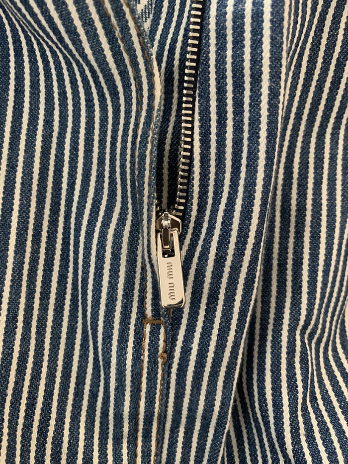 2016s "miumiu" Denim Stripe Skirt
