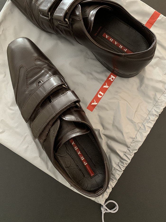 00's "PRADA" Leather Shoes 복제