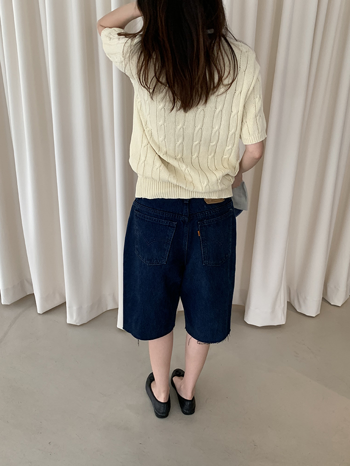 90's "Polo Ralph Lauren" cotton Pique Knit