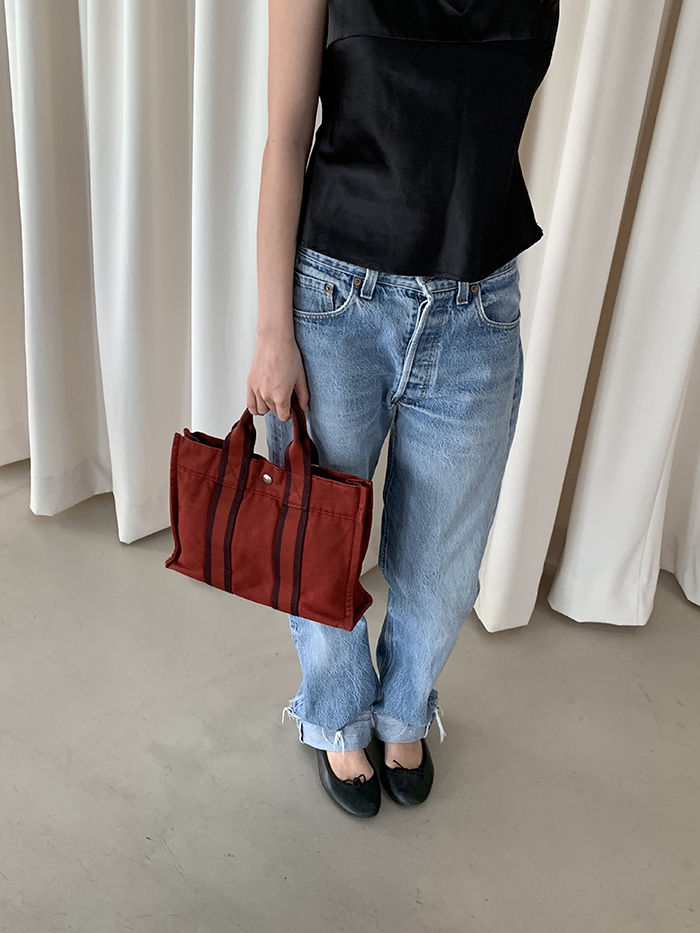 Vintage "Hermes" Fourre Tout Bag (Distressed) 복제 복제