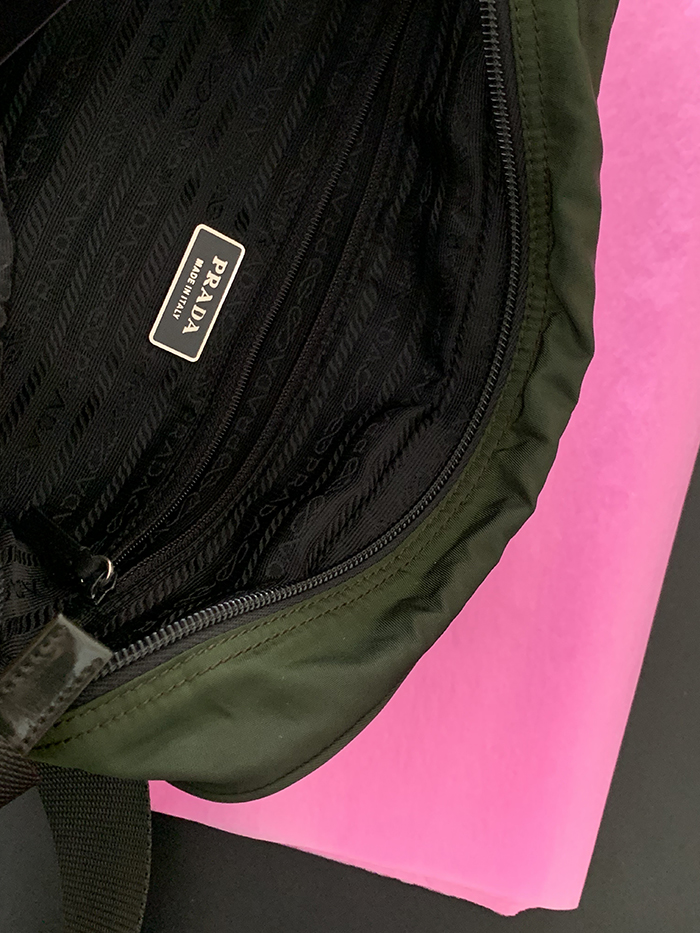 00's "PRADA" polyester Cross Bag