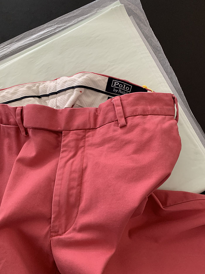 90's "Polo Jeans" Washed Blue Chino Pants 복제