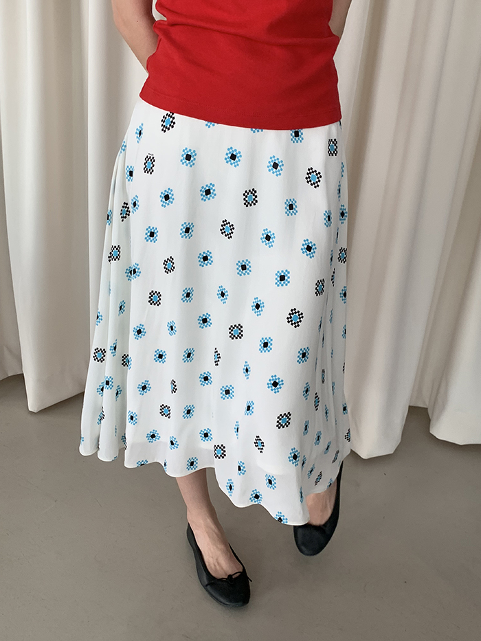 00's "Prada" pleated Skirt