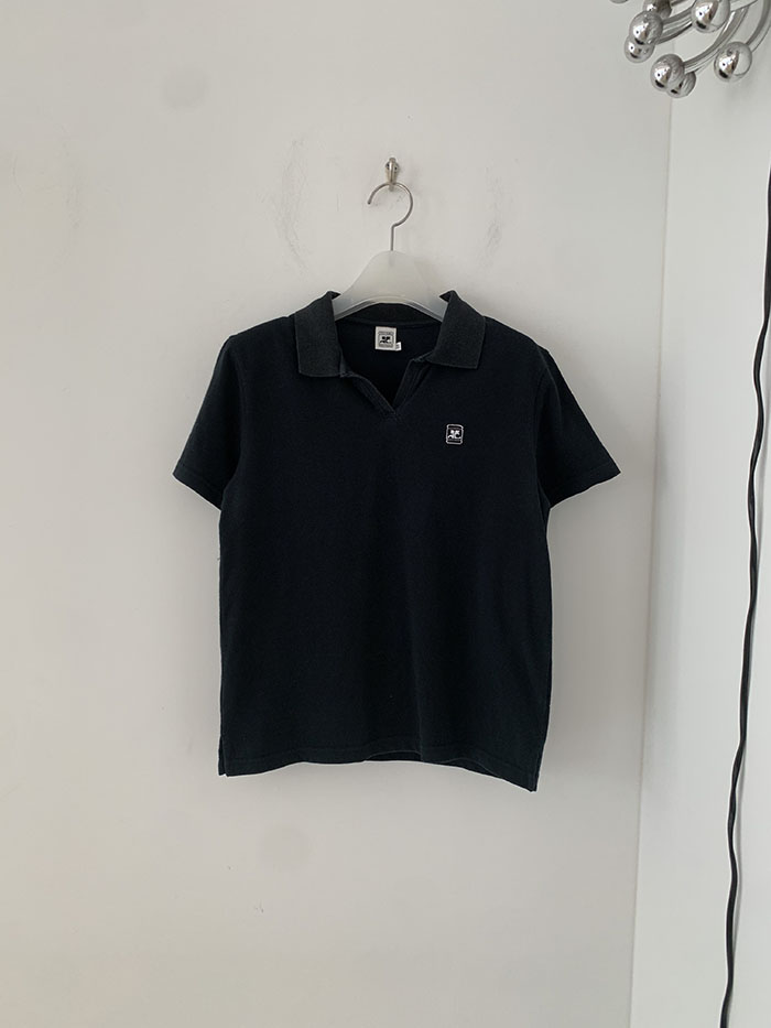 90's "Courreges" cotton Pique Knit 복제