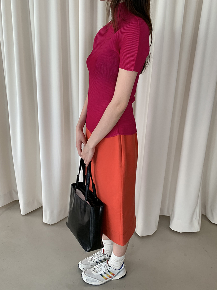 90's - 00's "PRADA" Leather Tote Bag (rare design) 복제