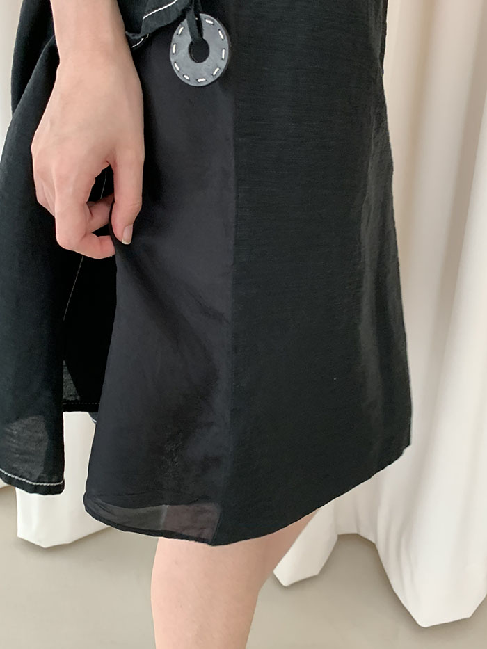 80's "Valentino" Leather Skirt 복제 복제