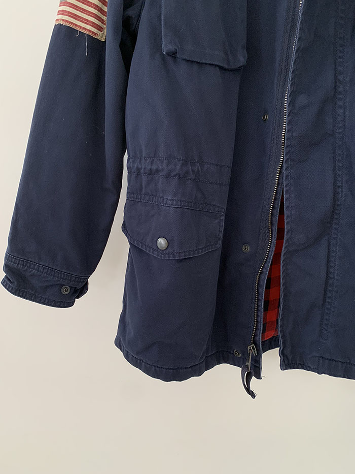00's "Polo Ralph Lauren" cotton x linen Military Coat 복제
