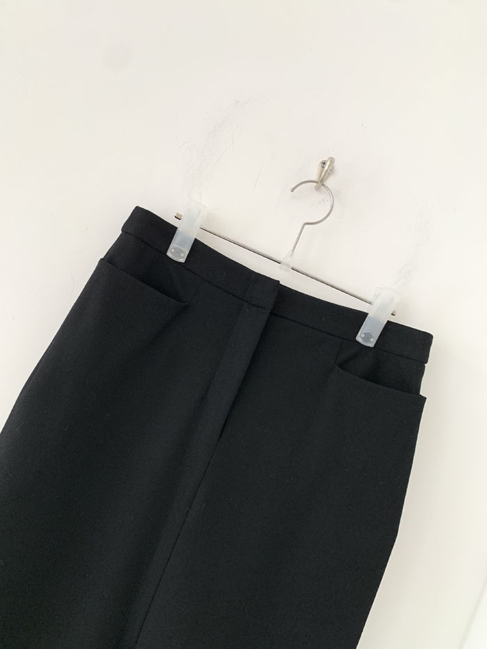 00's "JIL SANDER" wool check Skirt 복제