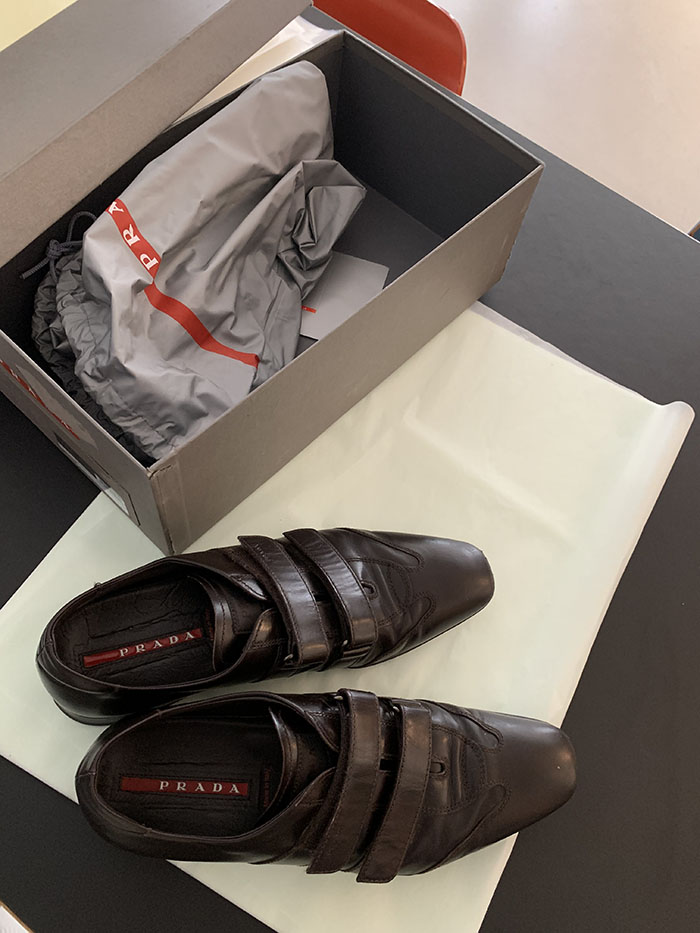 00's "PRADA" Leather Shoes 복제