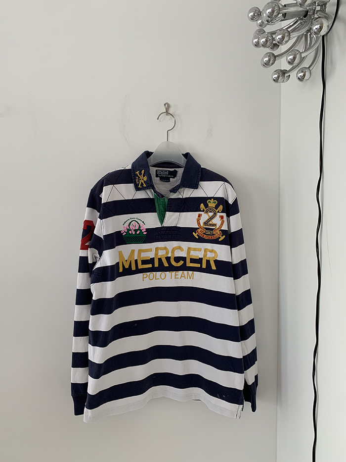 Vintage "Melbourne Flower Gaarden Show" by Polo Ralph Lauren Rugby" Pique Shirt 복제 복제