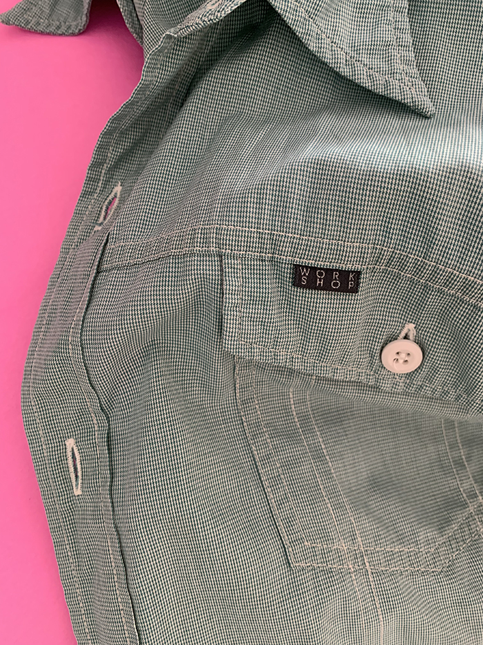 80's "WORK SHOP by Yohji Yamamoto" cotton pocket Shirt